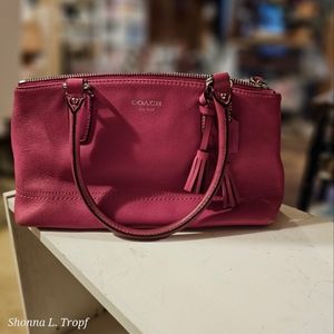 Coach Pink Rory Leather Handbag